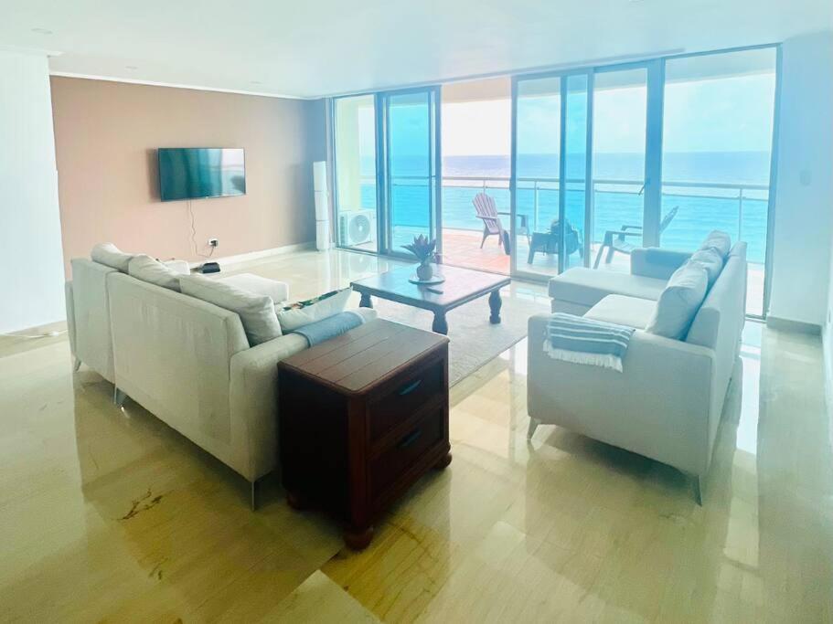 Beach Front Penthouse In Exclusive Tower Santo Domingo Kültér fotó